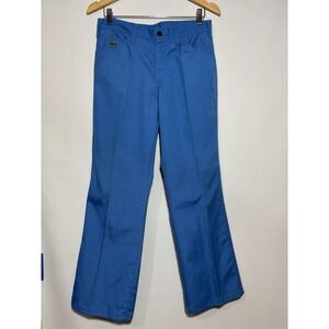 Vintage 80's Izod Lacoste Men's Blue Golf Dress Pants 32 x 28 Preppy
